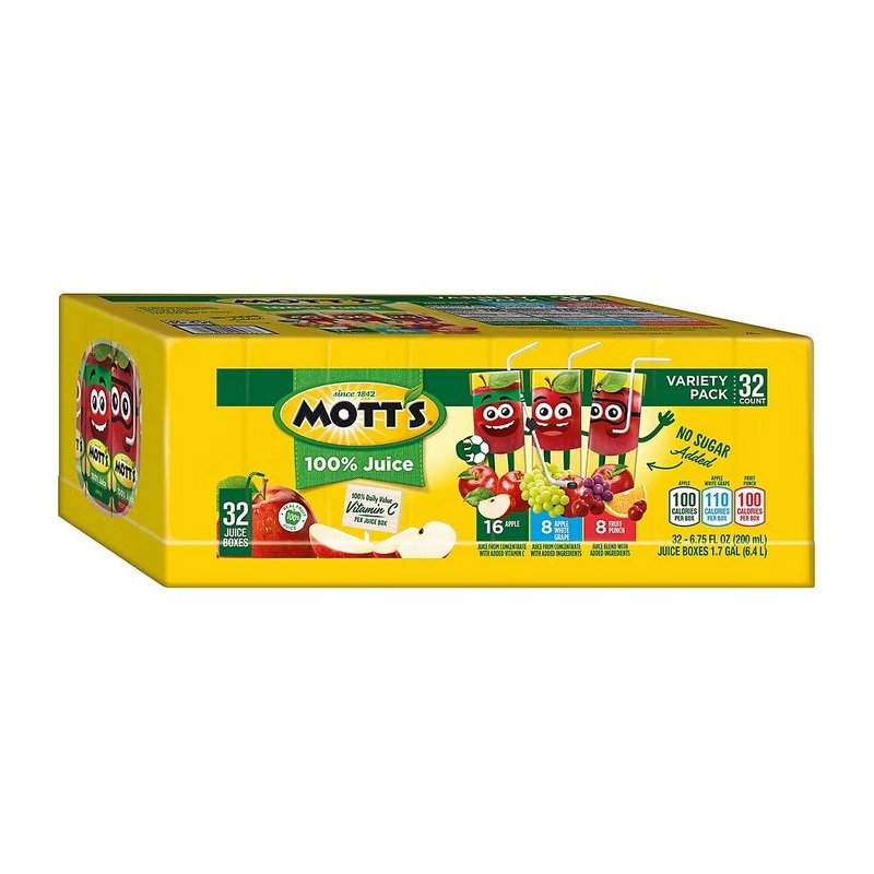 Paquete Variado de Jugos Mott (32U, 6, 75oz fl)